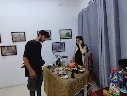 گزارش تصویری  افتتاح نمایشگاه گروهی و فروش آثار هنرهای تجسمی ارمغان
