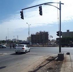 چراغ راهنمایی هوشمند میدان فرهنگ شهر رونمایی شد