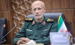 تشییع باشکوه پیکر مطهر سردار محرابی بر دستان مردم قدرشناس اهوازی