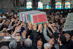 تشییع پیکر مطهر ۲ شهید تجاوز رژیم صهیونیستی در استان خوزستان