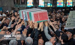 تشییع پیکر مطهر ۲ شهید تجاوز رژیم صهیونیستی در استان خوزستان