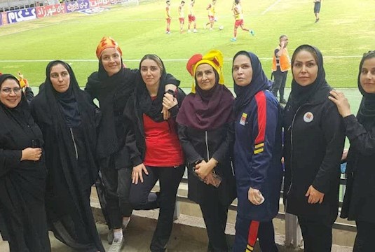 گزارش تصویری نخستین حضور بانوان خوزستانی در ورزشگاه های استان